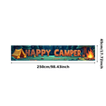 thumbnail image 4 of Forest Design Happy Camper Tent Banner Campfire Nature Scene for Outdoor Adventure Camping Event, 4 of 5