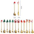 thumbnail image 2 of Oleegame 1PC Stainless Steel Cutlery Set Christmas Tableware Set Stainless Steel Spoon Gift Set Dessert Spoon Fork Coffee Spoon Christmas Pendant Spoon Tableware Set Gift, 2 of 8