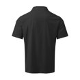 thumbnail image 4 of LUXUR T-shirt Homme Col à Revers T-shirt Manches Courtes Hauts Amples Chemises d'Été Col Rabattu Blouse Noir TG, 4 of 8