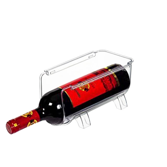 Stackable Wine Bottle Organizer Rack - Plastic Refrigerator & Kitchen Storage Solution for Space Saving, 3 Sizes Available (20x12x10.5cm, 20x20x10.5cm, 29x20x10.5cm)