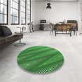 thumbnail image 4 of Ahgly Company Machine Washable Indoor Rectangle Transitional Deep Emerald Green Area Rugs, 4' x 6', 4 of 7