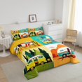 thumbnail image 3 of Erosebridal RV Car Bedding Sets Full with Comforter, Cartoon Camping Duvet Insert, Camper Theme Decor, Ultra Soft 3 Pieces, 3 of 8