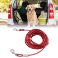 thumbnail image 1 of Double Head Bite  Outdoor Camping Leash, Premium Steel Wire, Large Range Motion, Suitable For Small, Medium, Large Dogs, Made Of Steel Wire, PVC, Ideal For, 1 of 8