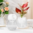 thumbnail image 5 of Dvruxg Self Watering Pots for Indoor Plants Planters with Drainage Holes Flower Pots Durable Plastic with Wick Rope and Reservoir(Clear), 5 of 5