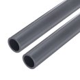 thumbnail image 1 of Unique Bargains PVC Rigid Round Pipe 16.6mm ID 22mm OD 9" Length Light Grey High Impact for Water Pipe, Crafts, Cable Sleeves 2pcs, 1 of 6