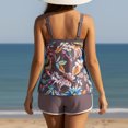 thumbnail image 5 of TIMIFIS Tankini Swimsuits for Women 2 Piece Modest Bathing Suits Loose Fits Floral Printed Tank Tops with Board Shorts Swimwear Set, 5 of 5