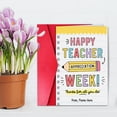 thumbnail image 1 of Hbdhejl Teacher Appreciation Card Teacher Appreciation Gift Card Bulk Teacher'S Day Teacher Teacher Card Teacher Appreciation Gift Of The Year (Thanks), 1 of 6