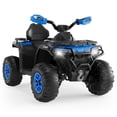thumbnail image 1 of Garvee 12V Kids Ride On ATV,3 Variable Speeds,with Parent Remote Control,LED Headlights,Music,Blue, 1 of 7