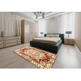 thumbnail image 4 of Ahgly Company Indoor Rectangle Abstract Brown Gold Abstract Area Rugs, 5' x 8', 4 of 6