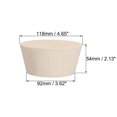 thumbnail image 2 of Unique Bargains White Tapered Shaped Solid Rubber Stopper for Lab Tube Stopper Size #20, 2 of 3