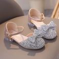 thumbnail image 5 of JDQJBZ Sandales Fille Grande Fille Talon Bas Mode Sandales Princesse Bout Ouvert Chaussures d'Été, 5 of 5