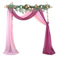 thumbnail image 4 of LCXmlly Roasting Pan Wedding Arch Drape Fabric Long 3 Panels Wide Sheer Wrinkle Free Soft Party Backdrop Drapery, 4 of 6
