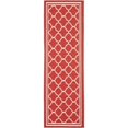 thumbnail image 1 of Safavieh Courtyard Tapis Rouge Intérieur Extérieur - Coureur 2 Pieds3 Pouces x 20 Pieds, 1 of 5