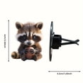 thumbnail image 3 of Boovnll Candle, Small Raccoon 2D Flat Car Outlet Clip- Car Diffuser, Candles, Scented Candles, Candles for Home Scented, 3 of 8