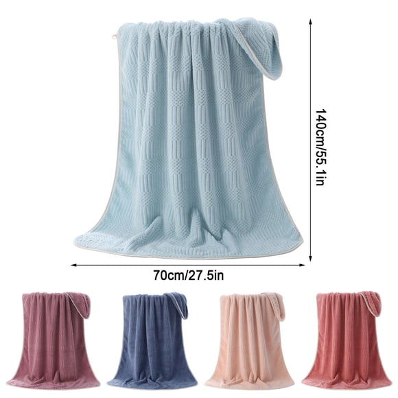 EARKITY Serviettes de Bain de Luxe, Drap de Bain, Serviette de Bain à Séchage Rapide, Serviette de Plage en Microfibre, Serviettes de Bain à Tissage Maïs Soufflé Texturé, Super Absorbantes, Légères, Douces