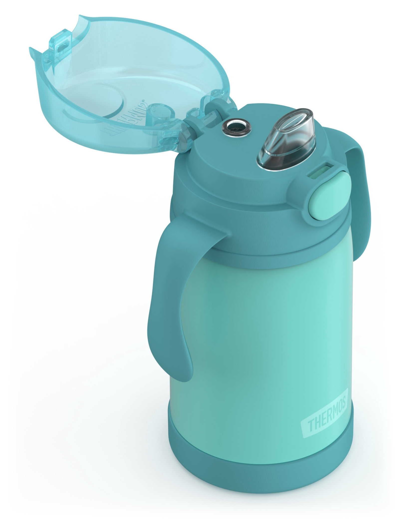 Thermos Baby Vacuum Insulated Stainless Steel 10 oz Straw Bottle, Green