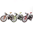 thumbnail image 2 of Jinsinto mini 1:10 Alloy Bicycle Scale Model Dasktop Simulation Ornament Finger Mountain Bikes Toy,Red, 2 of 4