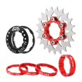 thumbnail image 2 of Lightweight Bike 21T Single Set, Sprocket Freewheel Hub Mountain Bikes Parts - Red, 2 of 10