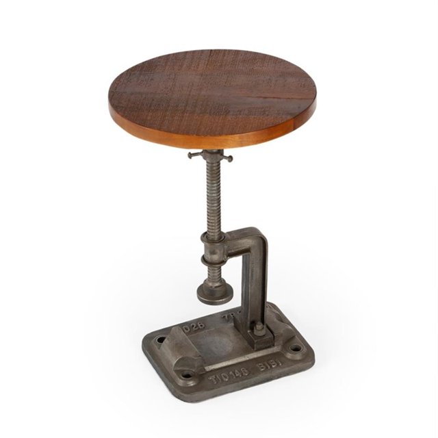Butler Specialty Industrial Chic Ellis Table d'Appoint Réglable