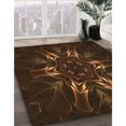 thumbnail image 3 of Ahgly Company Machine Washable Indoor Rectangle Transitional Saddle Brown Area Rugs, 6' x 9', 3 of 7