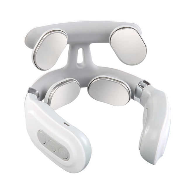 4-Head Cervical Spine Massager Strength Adjustment USB Rechargeable Intelligent Pulse Heating Neck Massager Neck Care