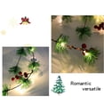 thumbnail image 4 of Christmas String Lights With Pines Cones Bells Pines Needles And Red Berries Decorative Light Requires 3 Aa Batteries Not Included, 4 of 8