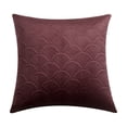 thumbnail image 1 of Velvet Pillow Cover 50 cm x 50 cm Double-Sided Embossed Pattern Cushion Cover for Decorative or Sleep Use, 1 of 6