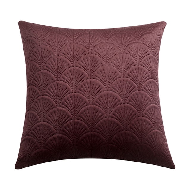 Velvet Pillow Cover 50 cm x 50 cm Double-Sided Embossed Pattern Cushion Cover for Decorative or Sleep Use