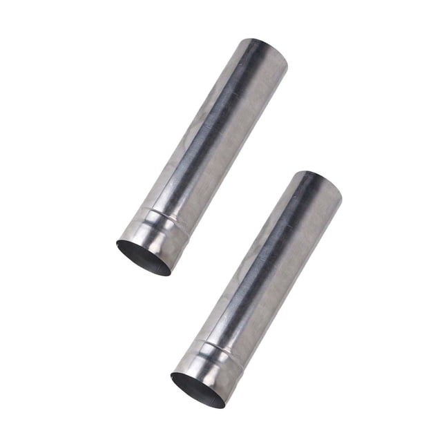 jinwen Tubes d'Extension de Conduit Dia 2,36 Pouces Cheminée Tuyau Foyer Poêles Tuyau en Vrac pour 2 Pcs 6x30cm