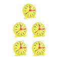 thumbnail image 1 of ZLight Educational Clock Learning Time Cognition Kindergarten Teaching Intelligence Development Activities Toys Birthday Yellow 5Set, 1 of 6