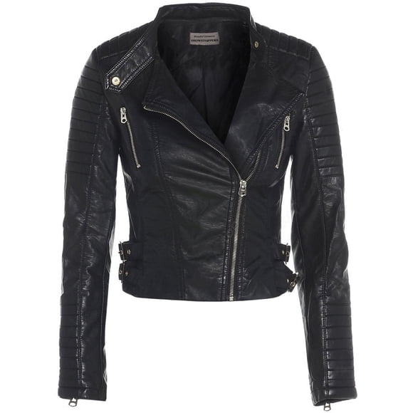 Ladies Leather Jacket Black Leather Jacket Women Womens Motorcycle Jacket Leather Biker Jacket Women Leather Moto Jacket Women size S