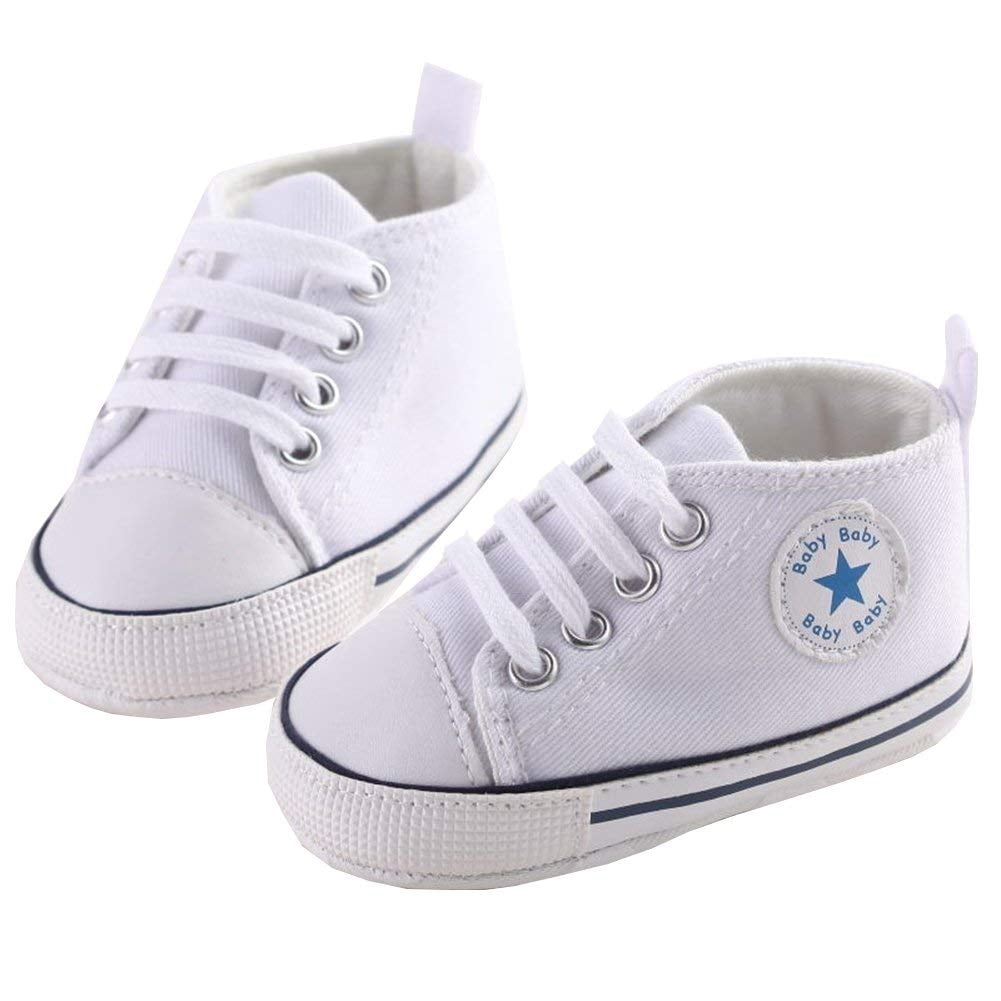 Gupgi Baby High Top Prewalker Soft Sole Anti Skid Pattern Printing Canvas Shoes