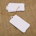 thumbnail image 4 of 100 Pcs Rectangular Shape Tag Bonbonniere Wedding Favor Hang Tags Gift With Free Natural Jute Twine - Colours Available, 4 of 6