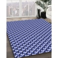 thumbnail image 3 of Ahgly Tapis Rectangulaire Lavable en Machine Intérieur Transitionnel Bleu Denim, 5 Pieds x 8 Pieds, 3 of 7