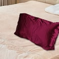 thumbnail image 4 of Dvkptbk Soft Pillowcase Double-Sided Solid Color Pillow Cover Pillow Case Beauty Silk Cover Pillow Core Cover Ice Silk Bedding 20''X30'' A Pillowcase Bedding, 4 of 6
