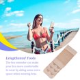 thumbnail image 4 of ZheElen Extension Strap Bra Extenders Breathable Buckle 2 Hooks Accessories Stretchy Adjustable Replacement Gadgets 3 Rows deep flesh 1Set, 4 of 6