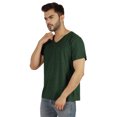 thumbnail image 2 of Inkmeso Men's V-neck Basic Tshirt Short Sleeve Solid Regular Fit Cotton Tee, 2 of 7
