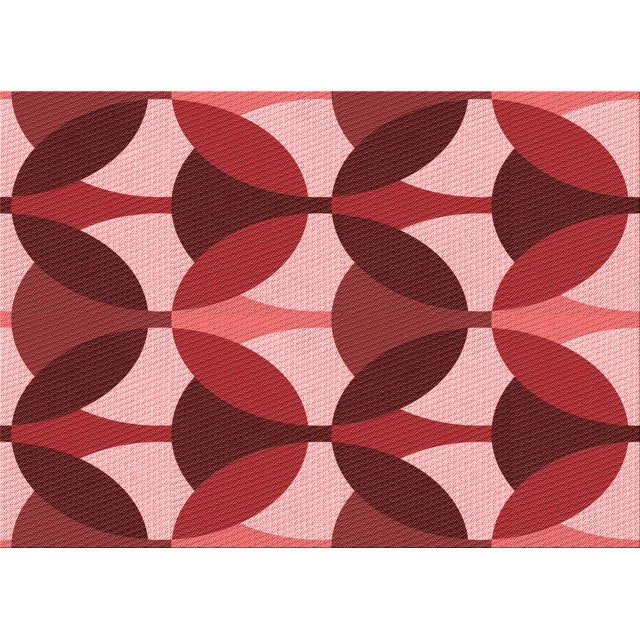 Ahgly Company Tapis d'Intérieur Rectangulaire Transitionnel Pastel Rouge Rose Lavable à la Machine, 2 Pieds x 3 Pieds