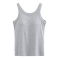 thumbnail image 3 of MIASHUI Women's Tops Sleeveless Full Length Ribbed Basic Tank Top Women Clothing,Grey,L, 3 of 6