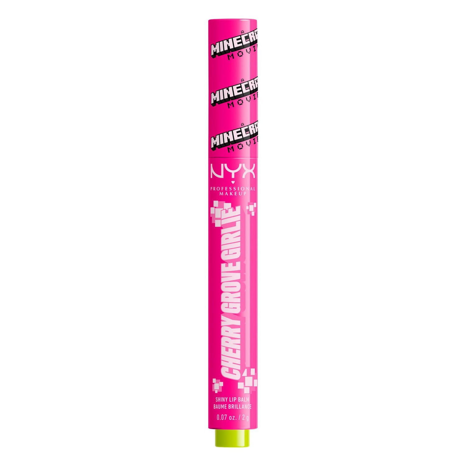 NYX Professional Makeup A MINECRAFT MOVIE Fat Oil Slick Click, Shade: Cherry Grove Girlie (Pink)