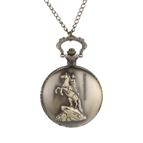 Dvkptbk Pocket Watch Personalized Pattern Steampunk Vintage Quartz Roman Numerals Pocket Watch Watches