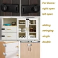 thumbnail image 4 of stanreset Easy-to Smart Cabinet Lock Say Goodbye To Keys Forever 000 Possible Passwords black Style 2, 4 of 6