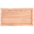 thumbnail image 3 of vidaXL Table Top Light Brown 80x40x(2-6) cm Treated Solid Wood Live Edge, 3 of 5