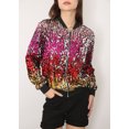 thumbnail image 4 of Veste à Paillettes pour Femmes à Manches Longues avec Fermeture Éclair Frontale et Poignets Côtelés, 4 of 5