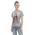 thumbnail image 4 of T-Shirt Basique à Manches Courtes pour Femmes Demon Slayer Blade Nidouzi, 4 of 6