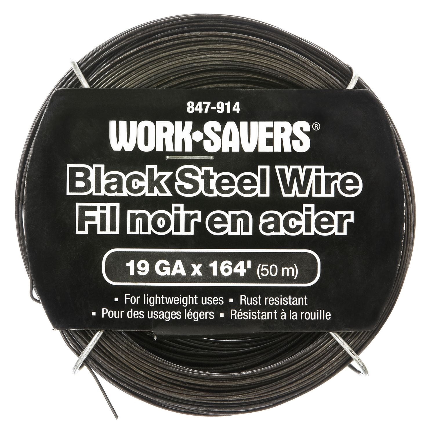 Fil noir Hardware Essentials en acier