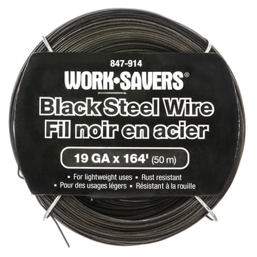 Fil noir Hardware Essentials en acier