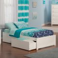 thumbnail image 1 of AFI Concord Lit Plateforme Urbain Simple en Bois Massif avec Rangement, Blanc, 1 of 6