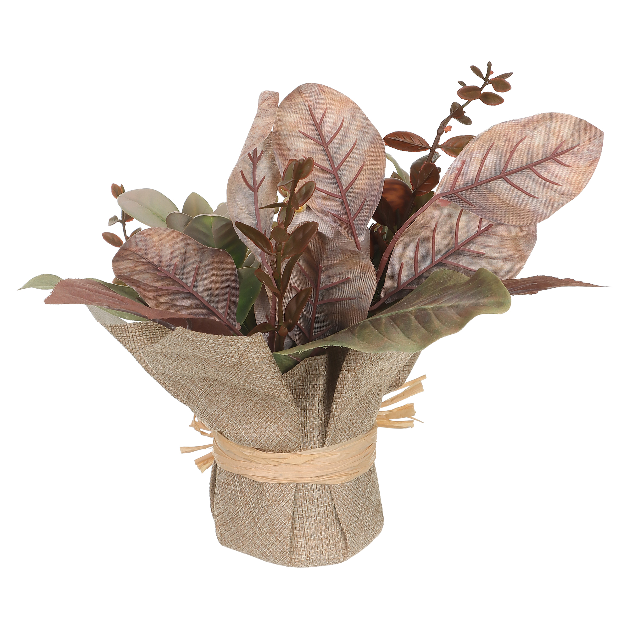 Way-To- Cel Pl Burlap pot Floral
