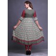 thumbnail image 4 of Bimba Print Long Party Wear Anarkali Kurta Flared A Line Kurtis For Women, 4 of 5